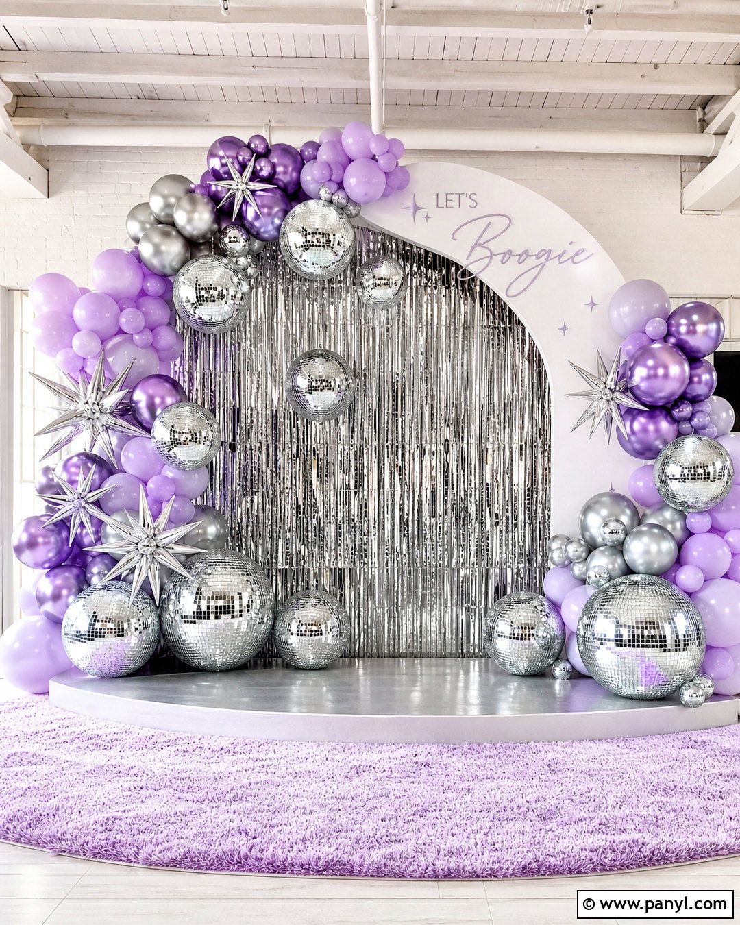 Disco Ball Event Photo Wall - 20 event photo wall ideas