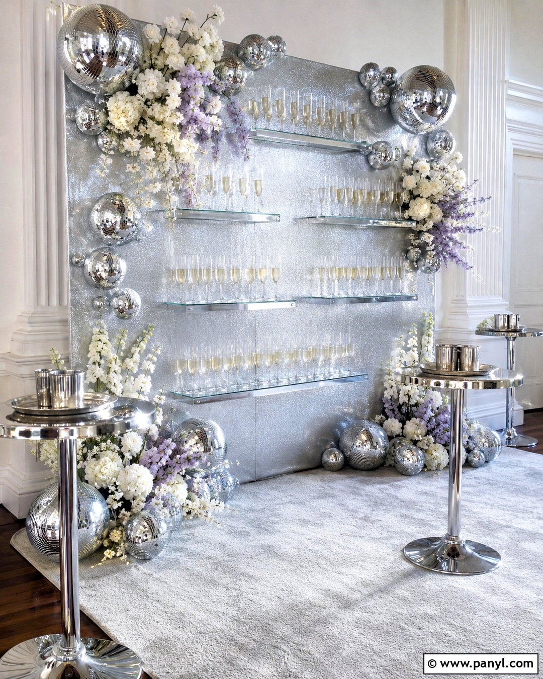 Disco Ball Prosecco Wall - 20 prosecco wall ideas