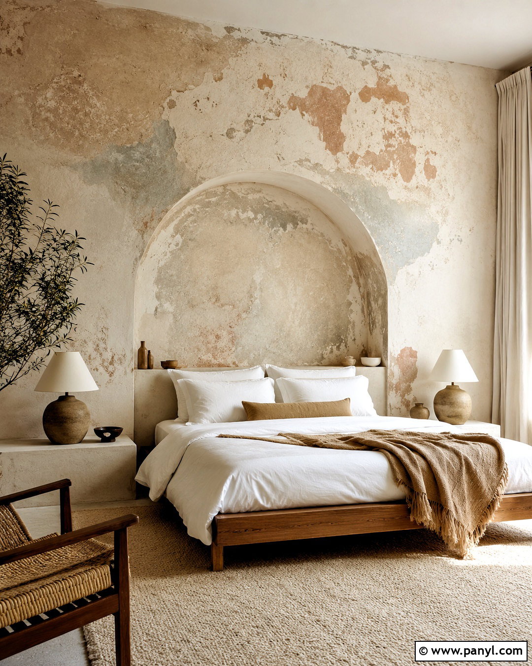 Distressed Arched Plaster Wall - 20 distressed walls