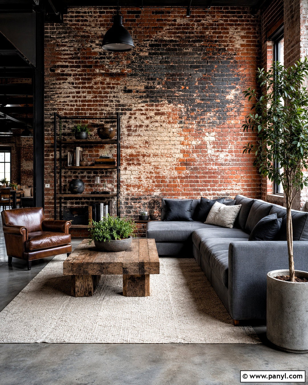 Distressed Brick Loft Wall - 20 distressed walls