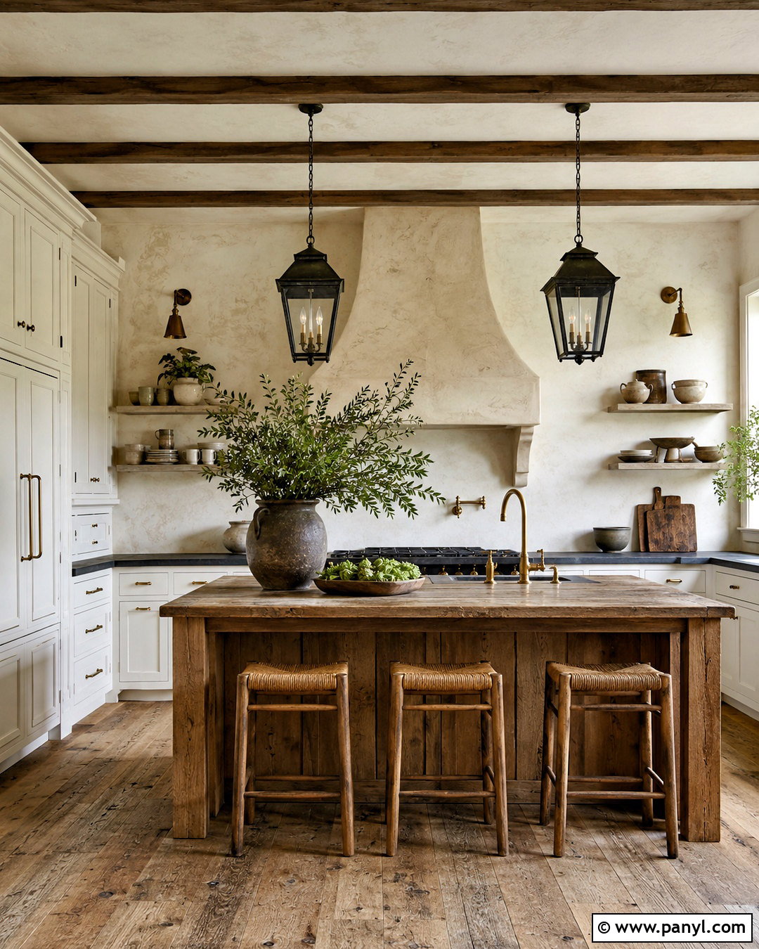 Distressed Farmhouse Kitchen Wall - 20 distressed walls