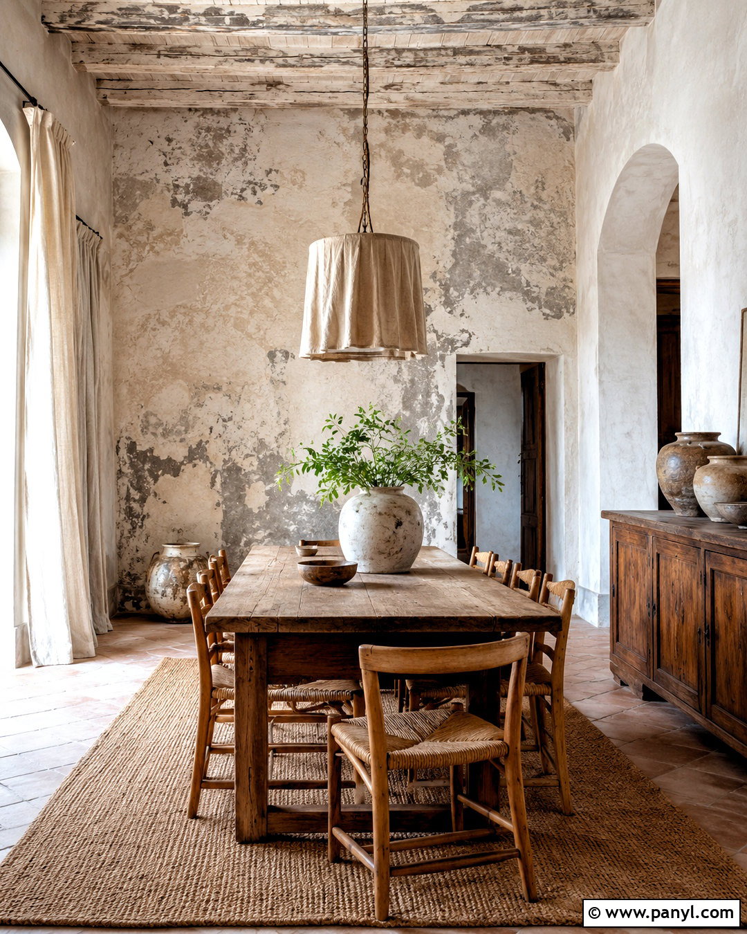 Distressed Plaster Dining Room Wall - 20 distressed walls