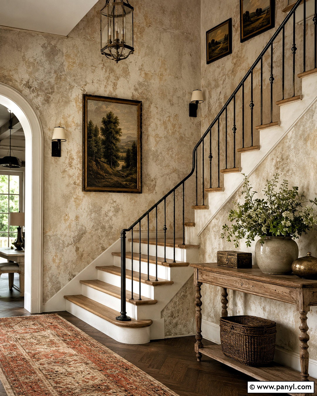Distressed Staircase Wall - 20 distressed walls