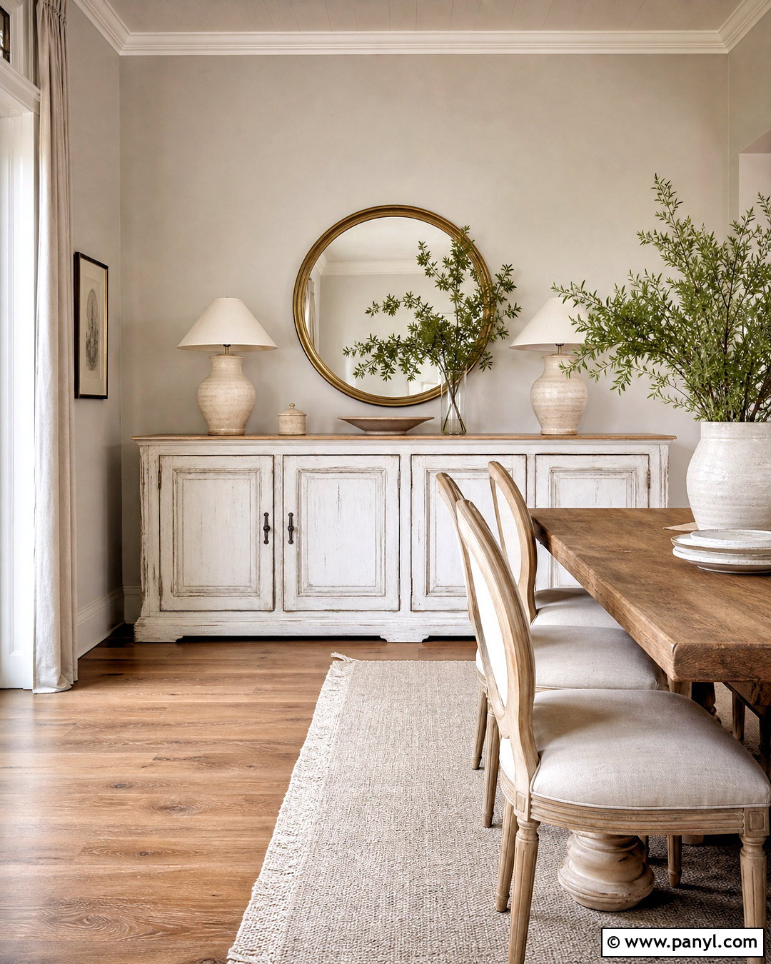 Distressed White French Country Sideboard - 20 french country sideboard ideas