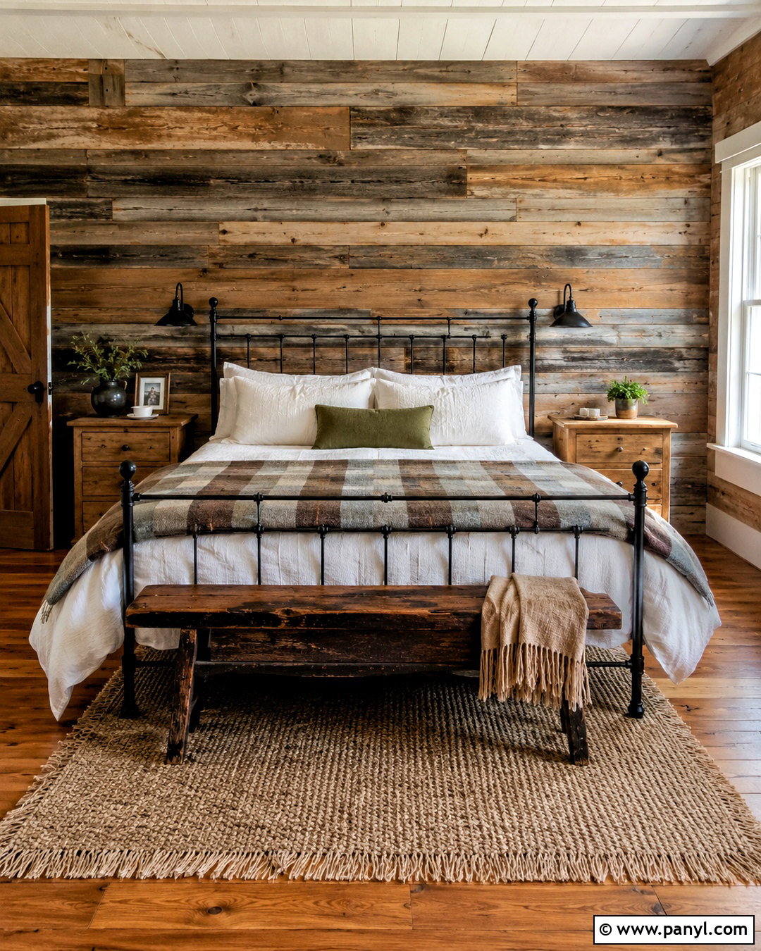 Distressed Wood Bedroom Wall - 20 distressed walls