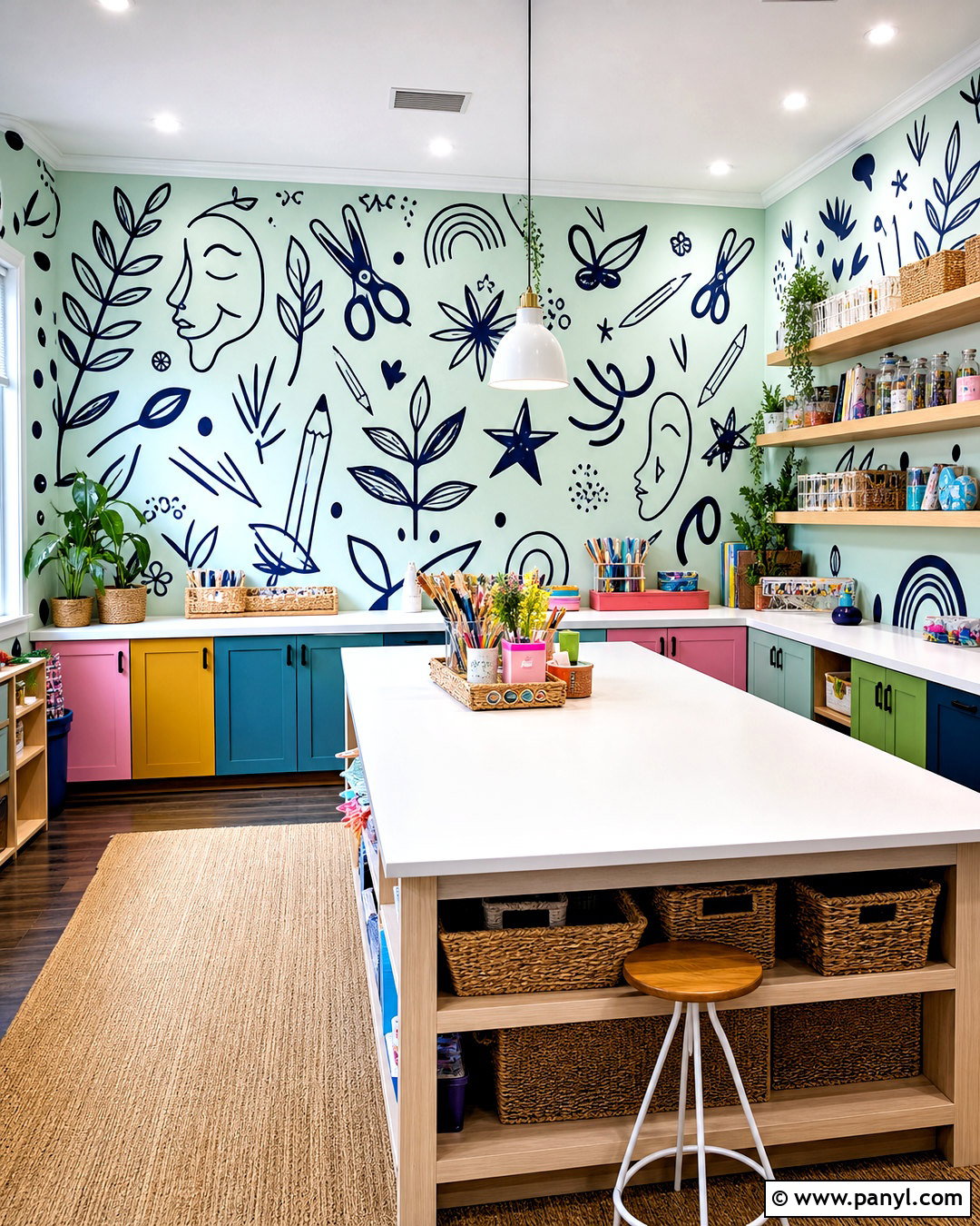 Doodle Wall Painting - 20 fun wall painting ideas creative ideas