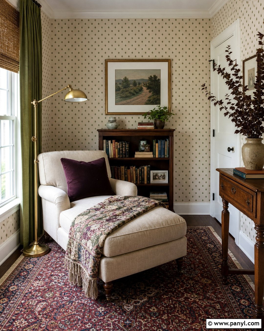 Dot All Over Fig Wallpaper - 20 Sister Parish Wallpaper Colors