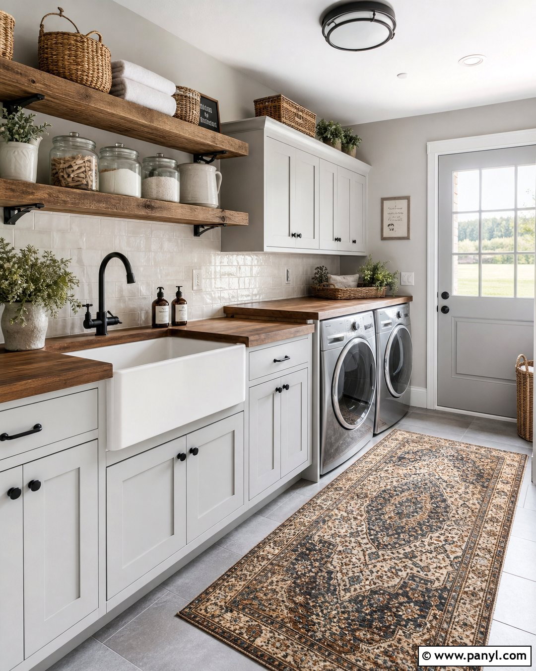 Dove Gray Farmhouse Walls - 35 Farmhouse Wall Colors