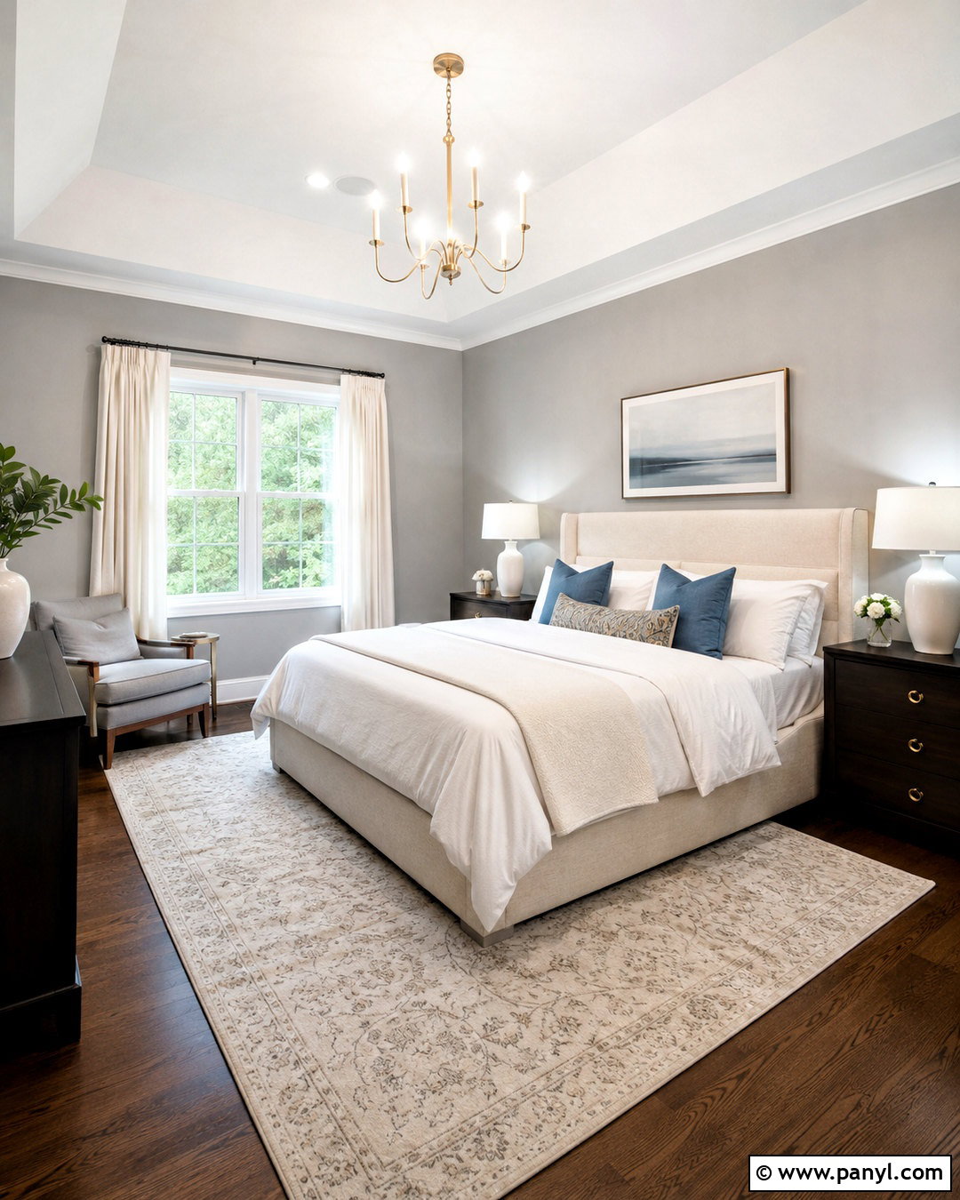 Dove Gray Walls With Dark Wood Floors - 35 wall colors for dark wood floors