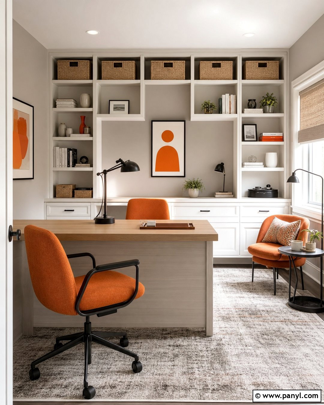 20 Neutral Wall Color With Orange Furniture Ideas: Chic Pairings