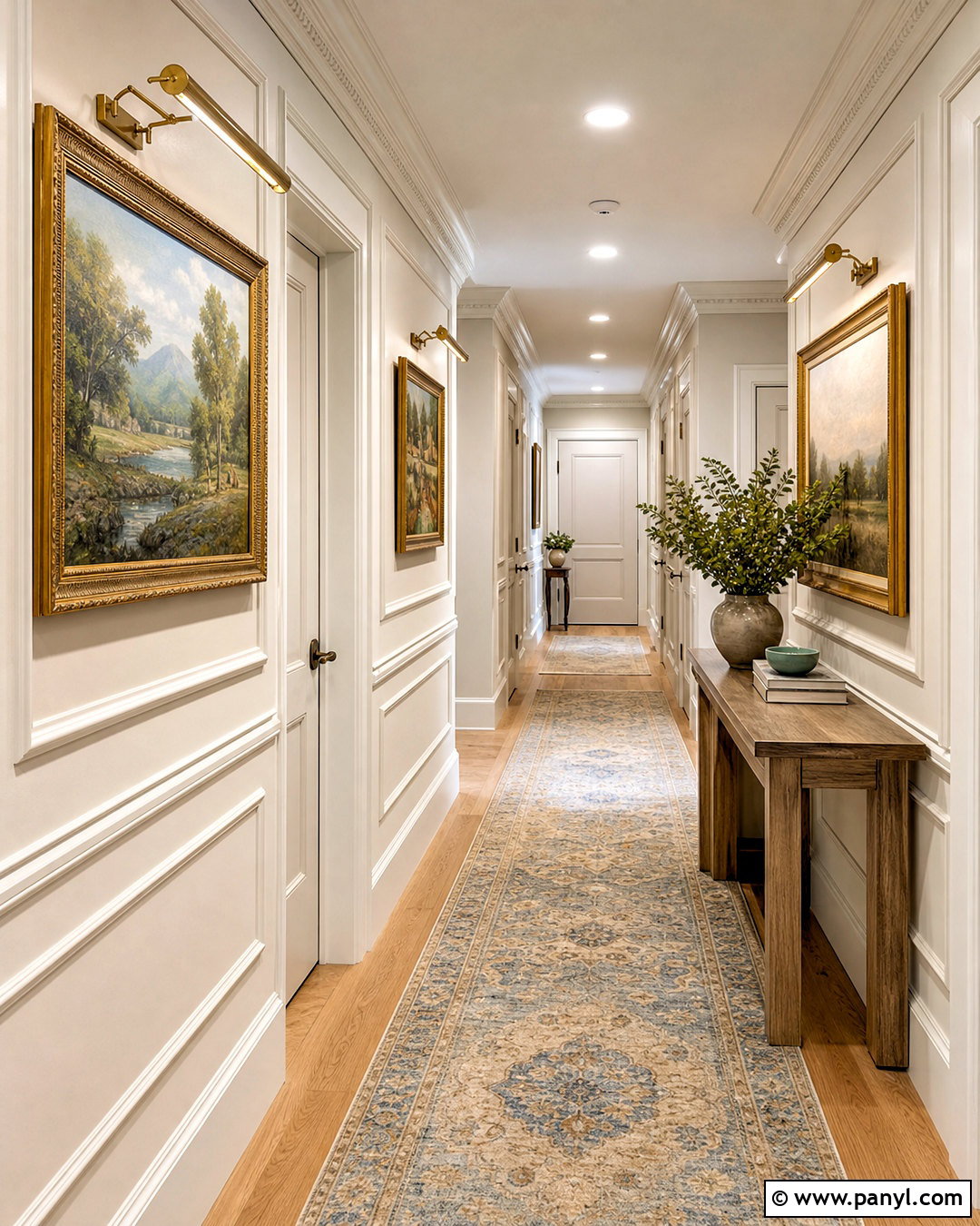 Dove Wing Hallway With Picture Frame Molding - 20 dove wing benjamin moore ideas