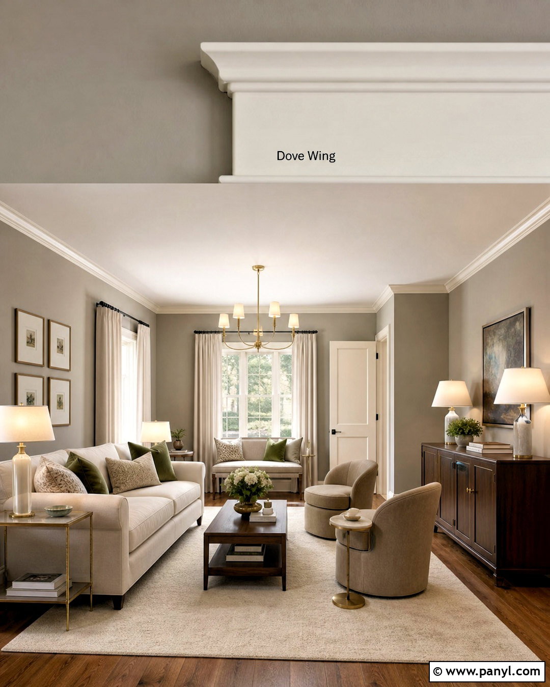 Dove Wing Trim With Greige Walls - 20 dove wing benjamin moore ideas