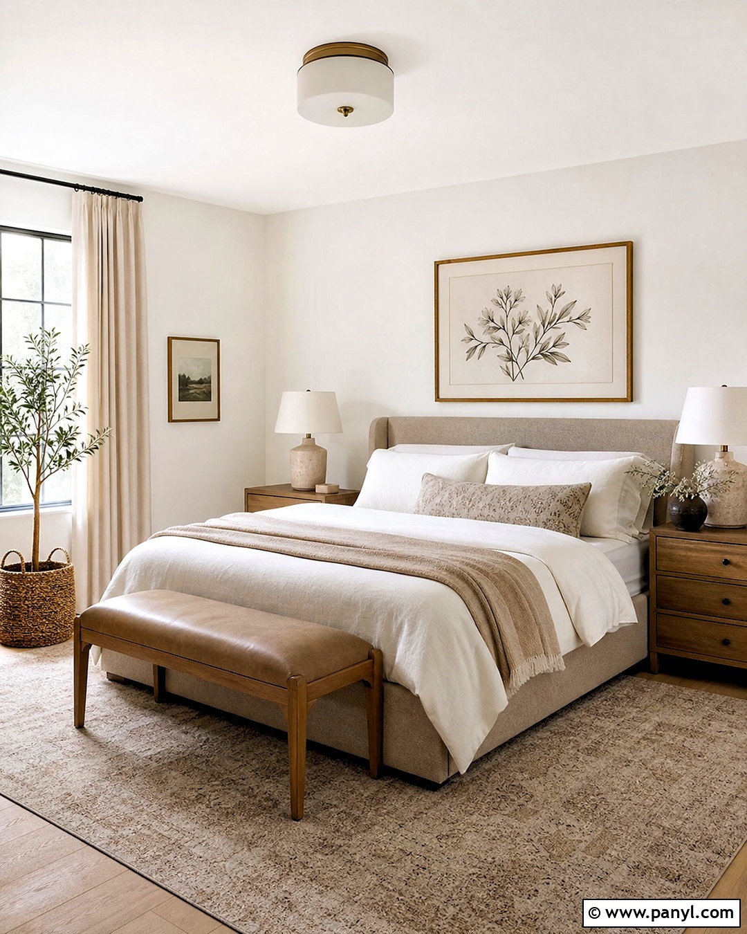Dover White Bedroom With Warm Taupe - 20 dove white sherwin williams ideas