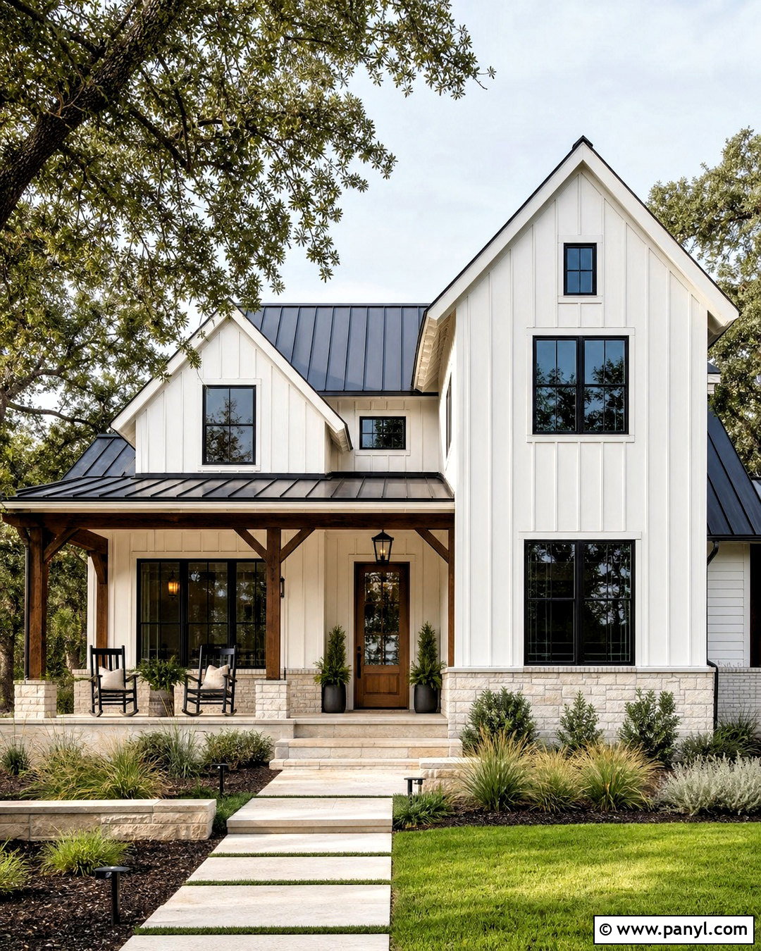 Dover White Farmhouse Exterior With Metal Roof - 20 sw dover white ideas