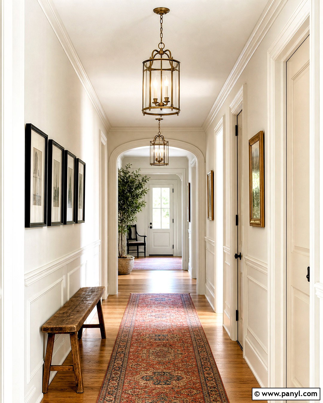 Dover White Hallway With Wall Molding - 20 sw dover white ideas