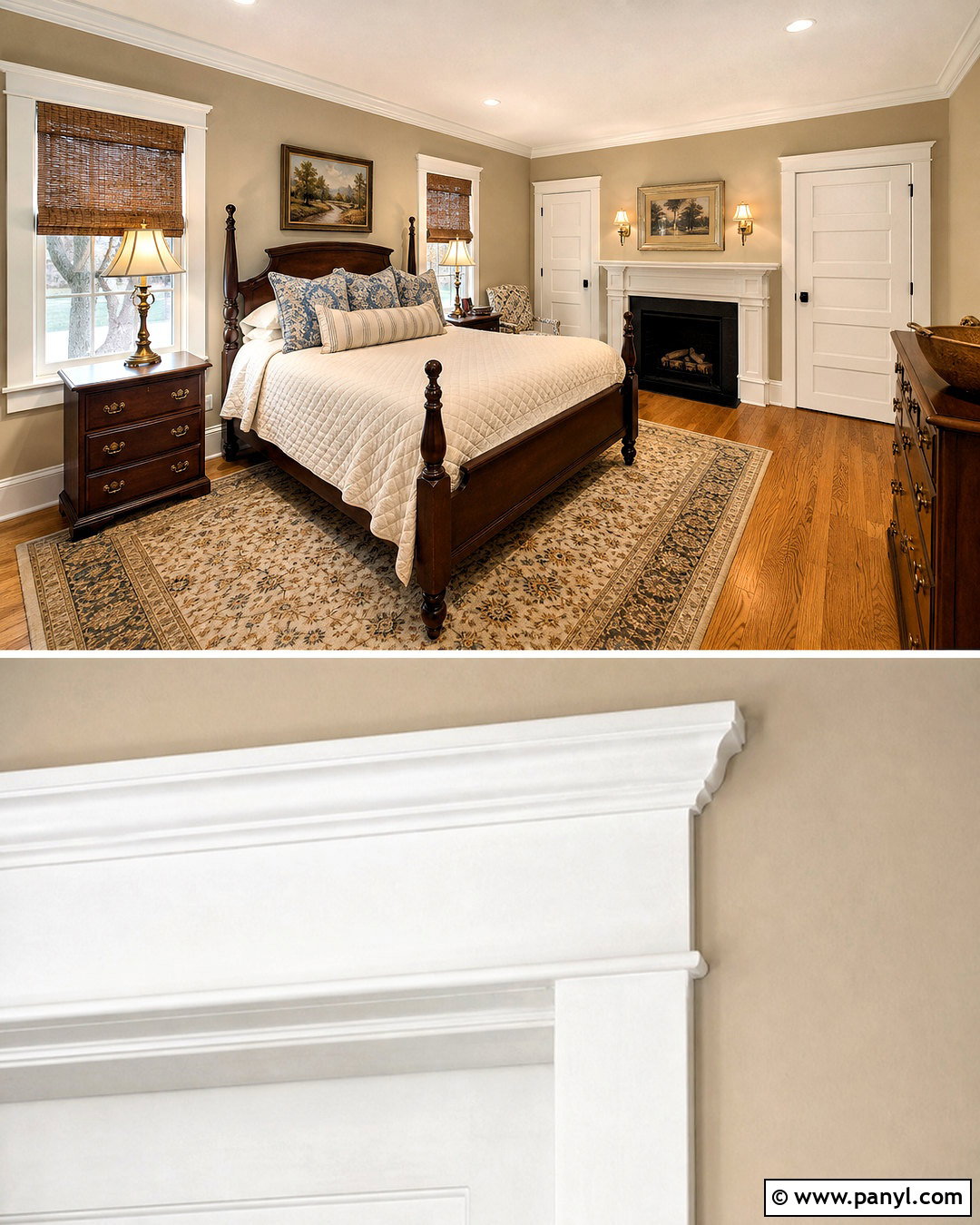 Dover White White Trim - 20 white trim paint color ideas