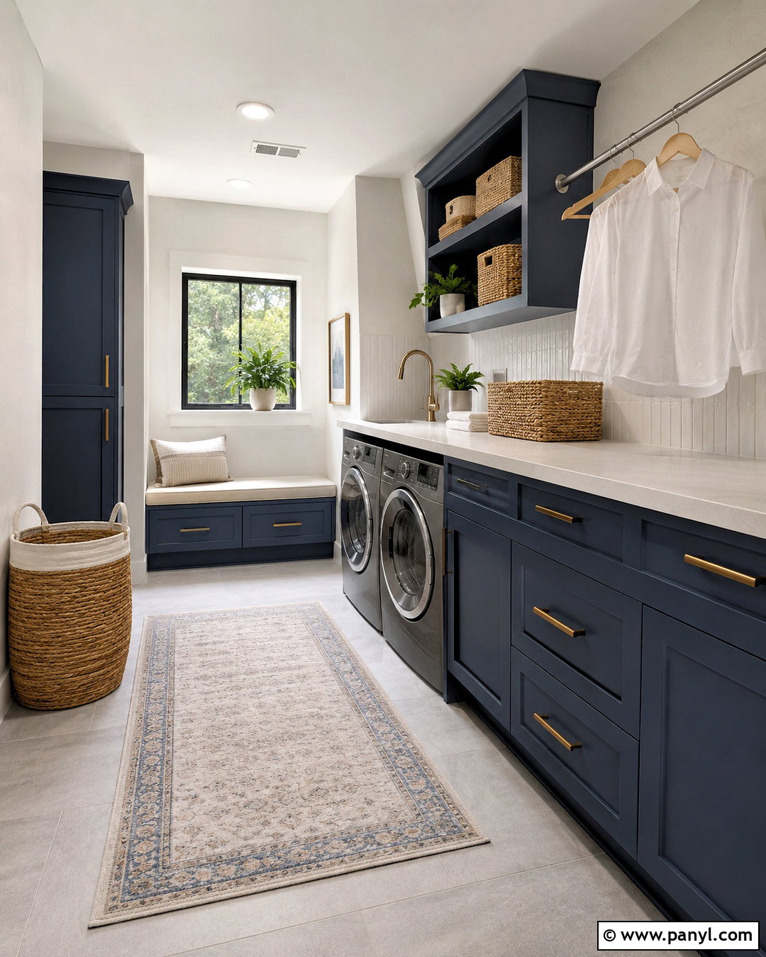Dress Blues Laundry Room - 20 deep blue paint colors