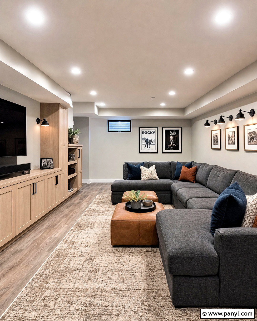 Drift of Mist Basement Family Room - 20 sw drift of mist walls