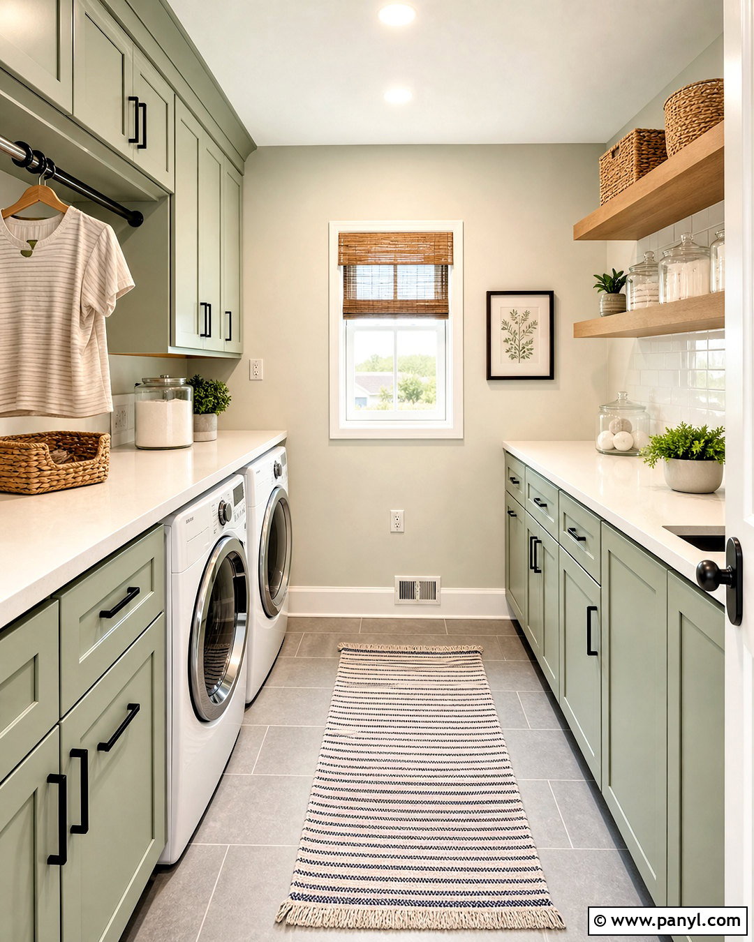 Drift of Mist Laundry Room - 20 sw drift of mist walls