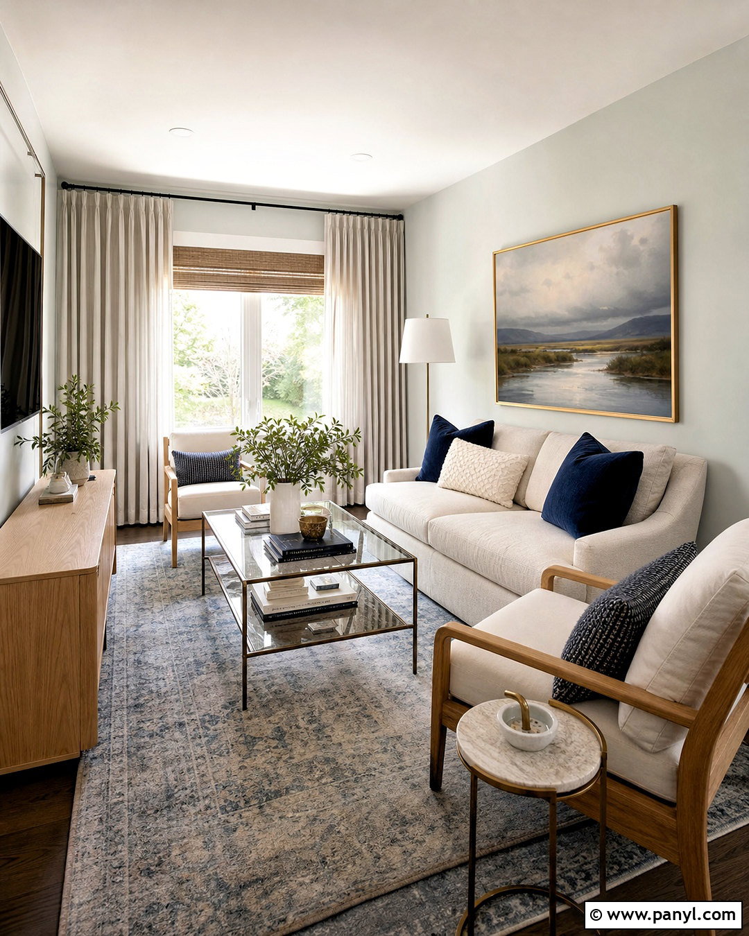 Drift of Mist Small Living Room - 20 sw drift of mist walls