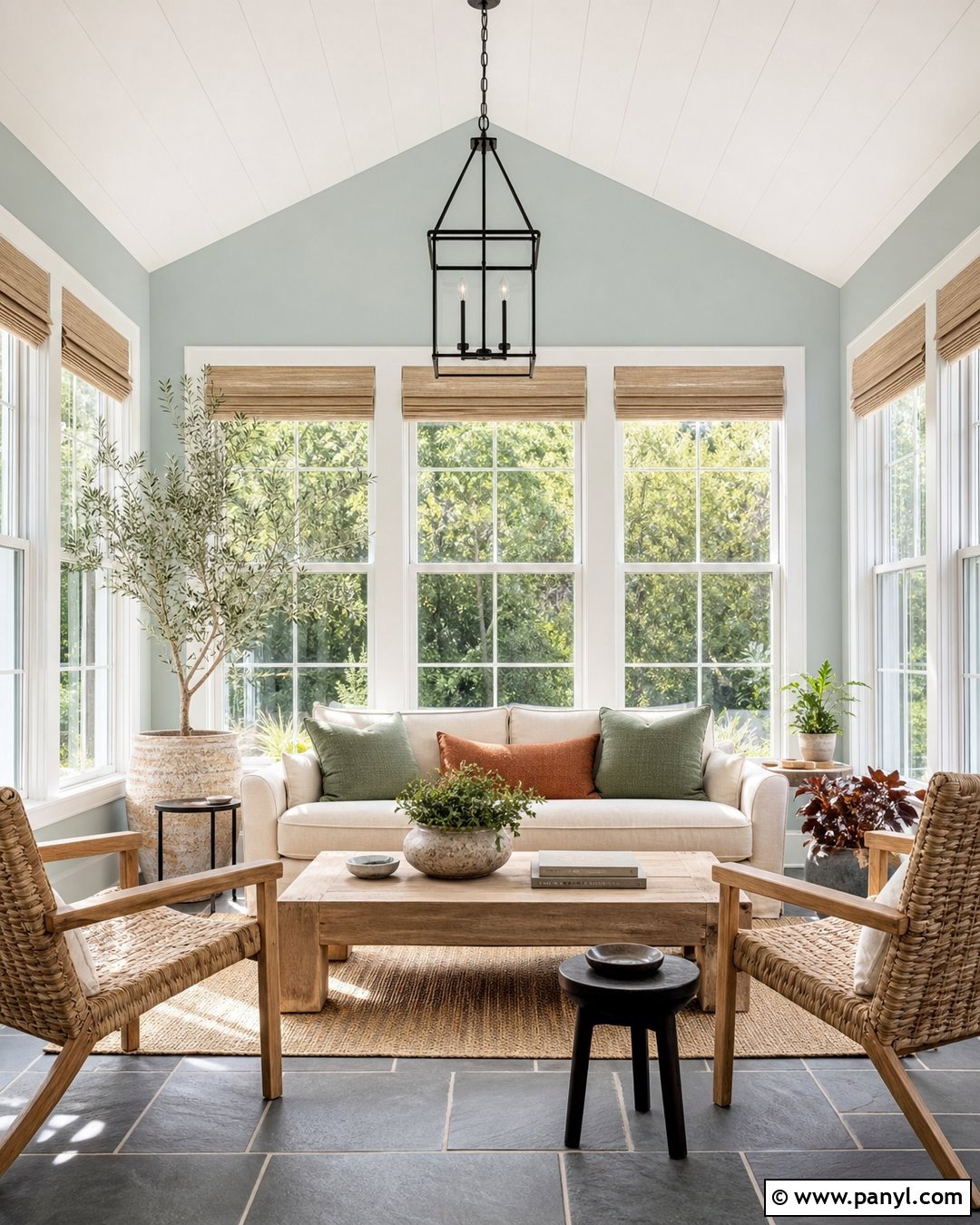 Drift of Mist Sunroom Walls - 30 sherwin williams drift of mist walls