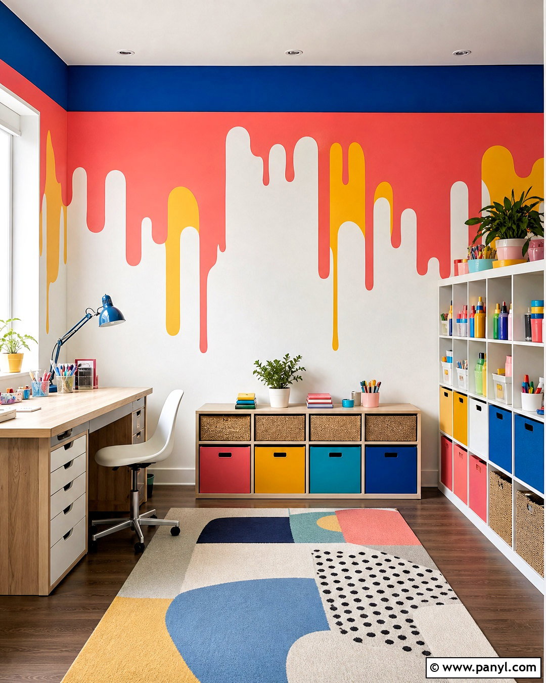 Dripping Paint Wall - 20 fun wall painting ideas