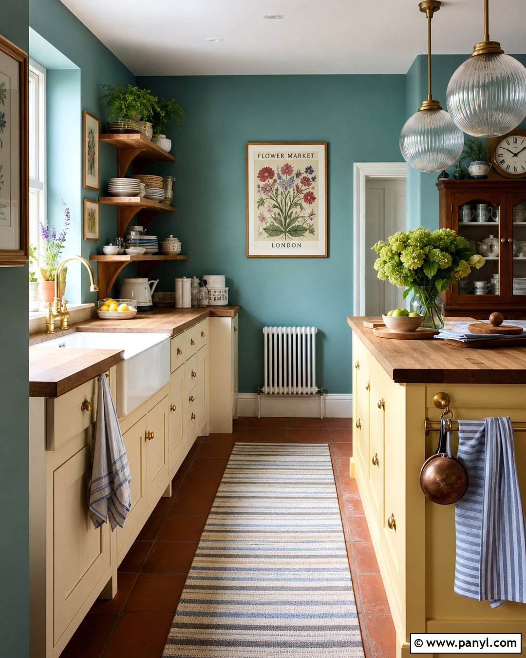 Duck Egg Blue Kitchen Walls - 50 blue walls