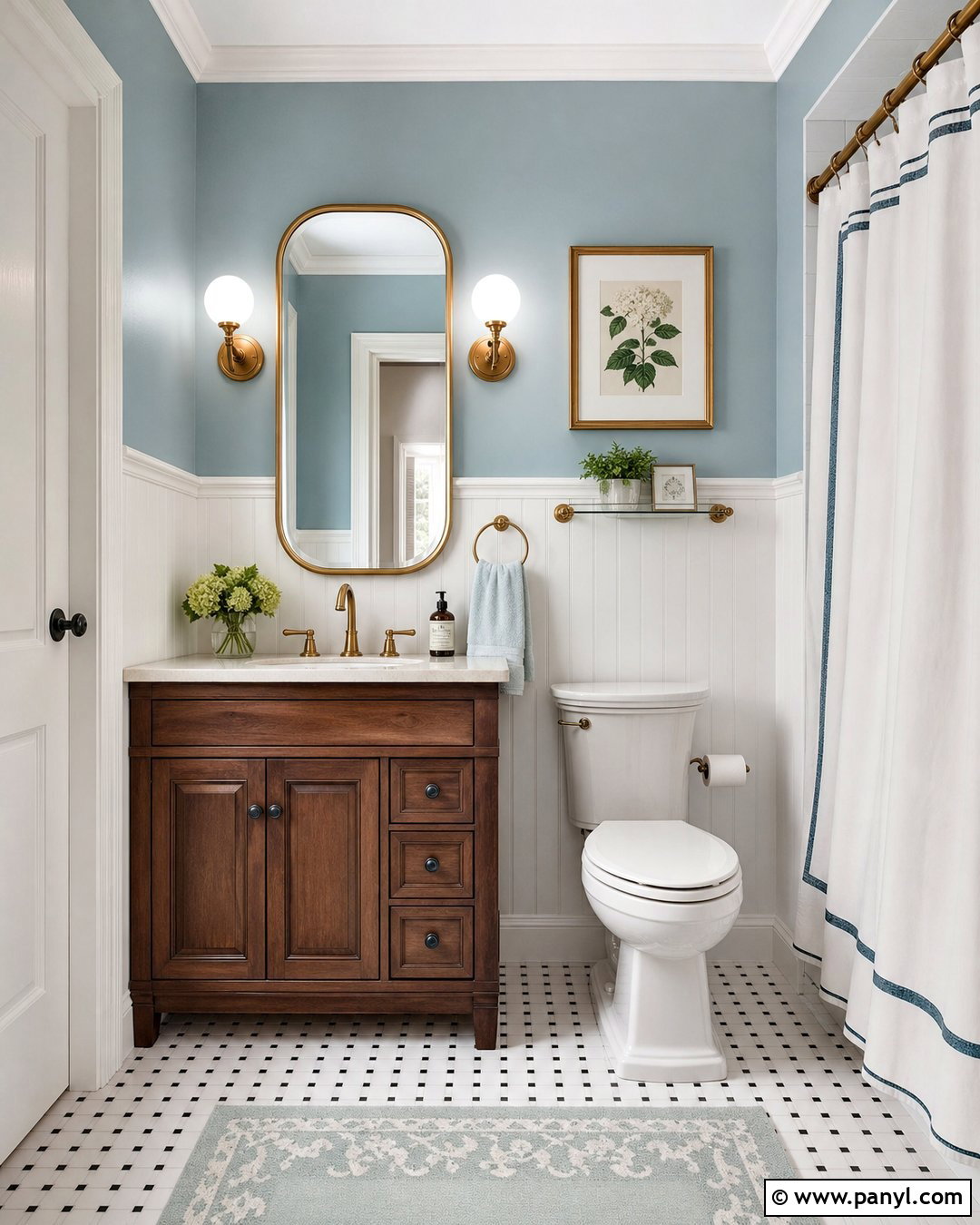Duck Egg Blue Small Bathroom Walls - 25 Small Bathroom Wall Color Ideas