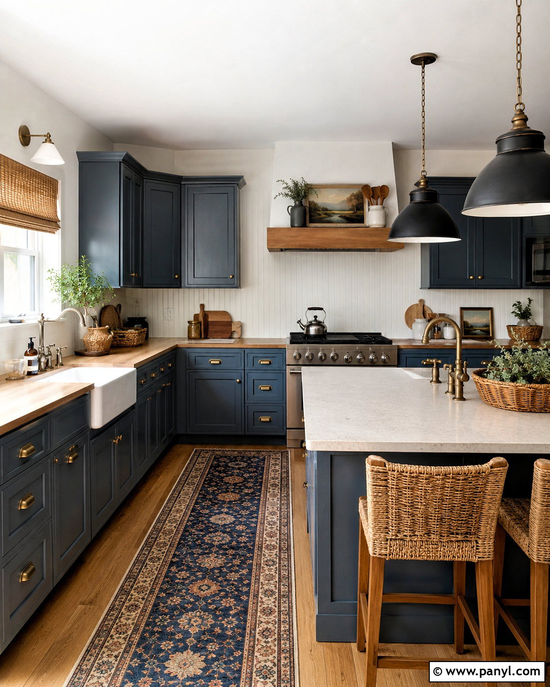 Dusk Blue Farmhouse Kitchen - 20 dusk blue kitchen ideas