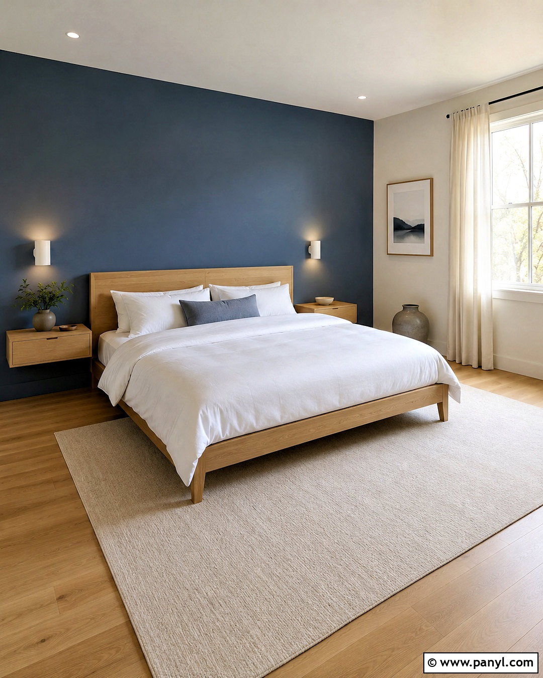 Dusky Blue Minimalist Bedroom - 20 dusky blue bedroom ideas