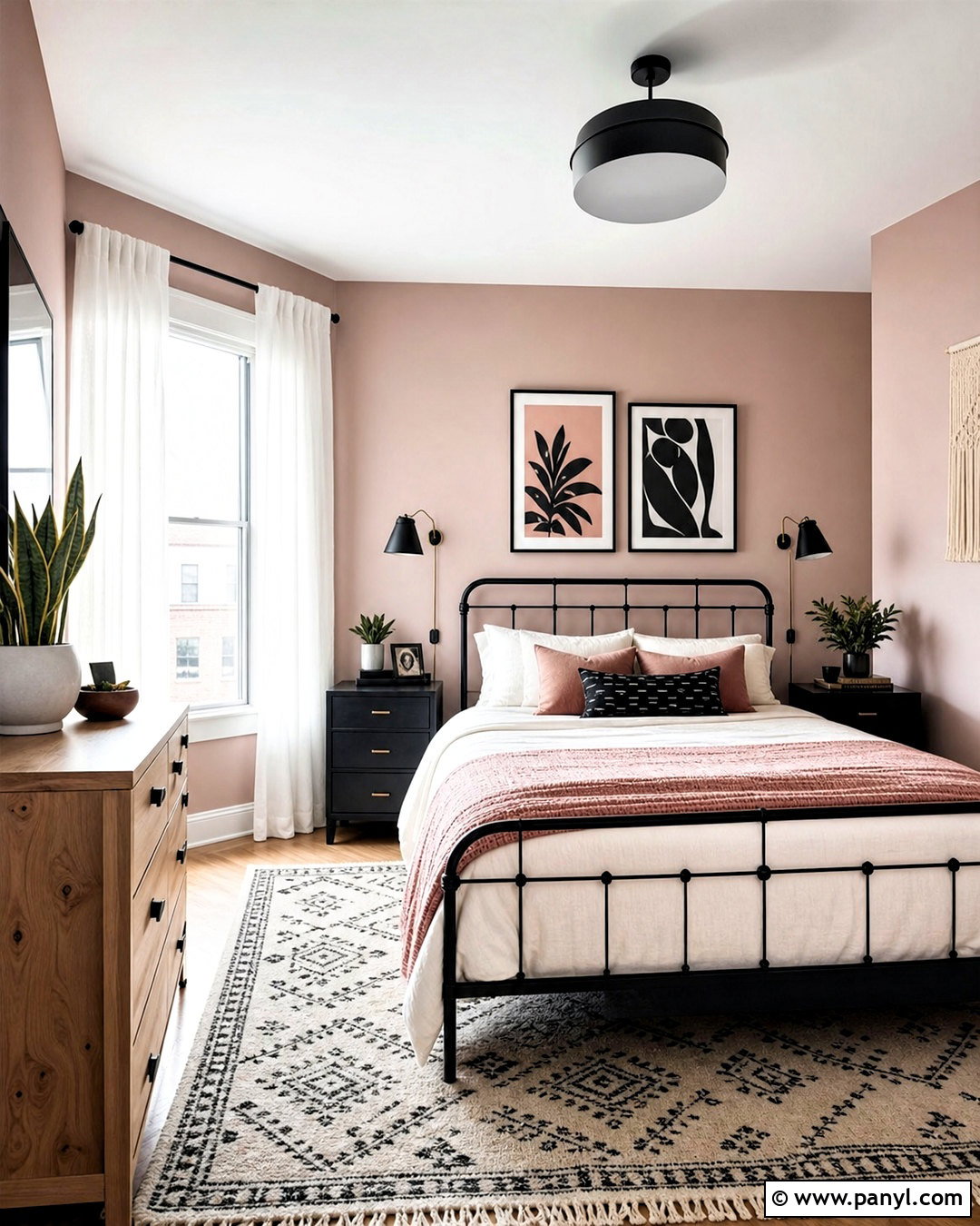 Dusky Pink And Black Bedroom - 20 dusky pink bedroom ideas