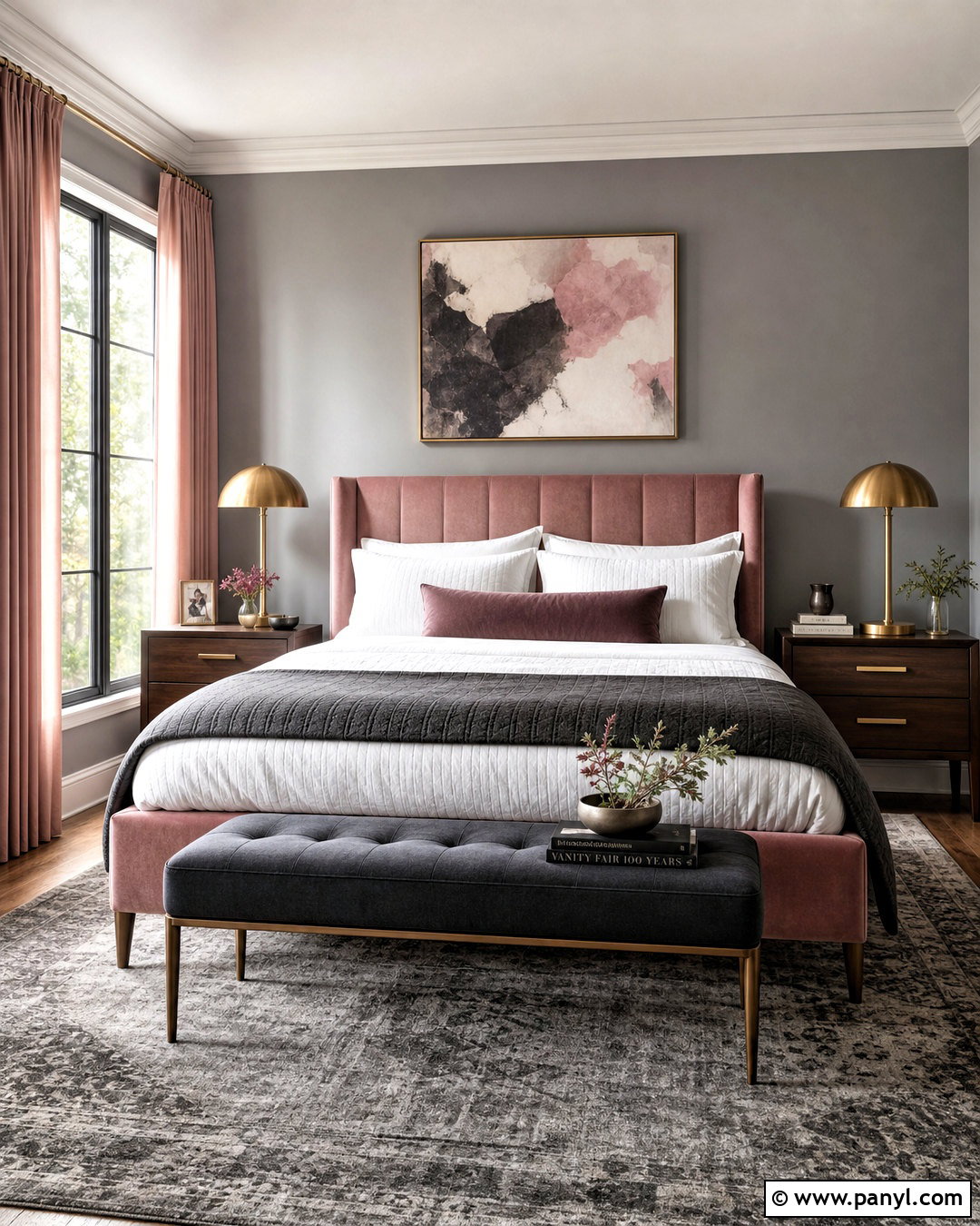 Dusky Pink And Gray Bedroom - 20 dusky pink bedroom ideas