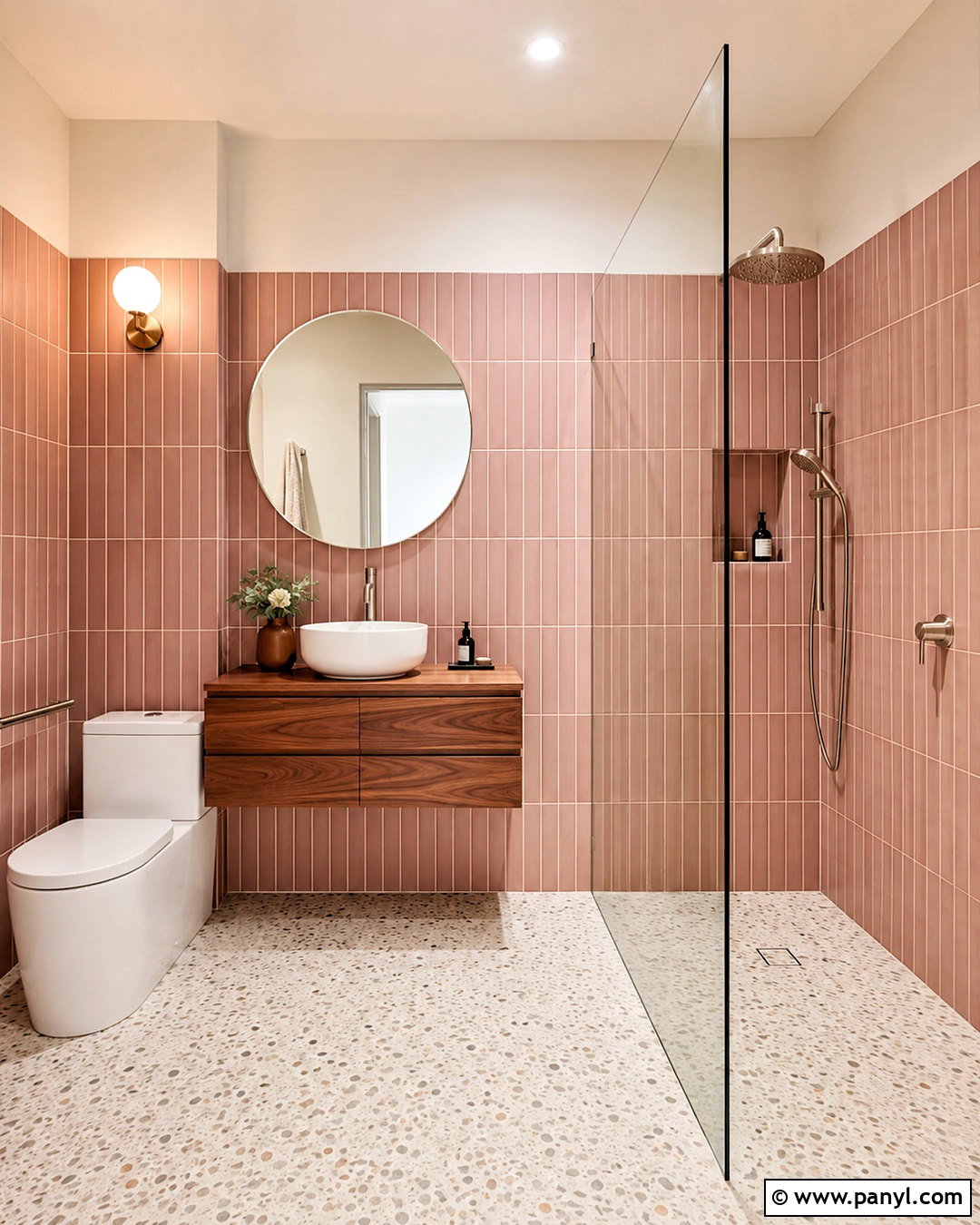 Dusky Pink Bathroom Tiles - 20 dusky pink bathroom ideas