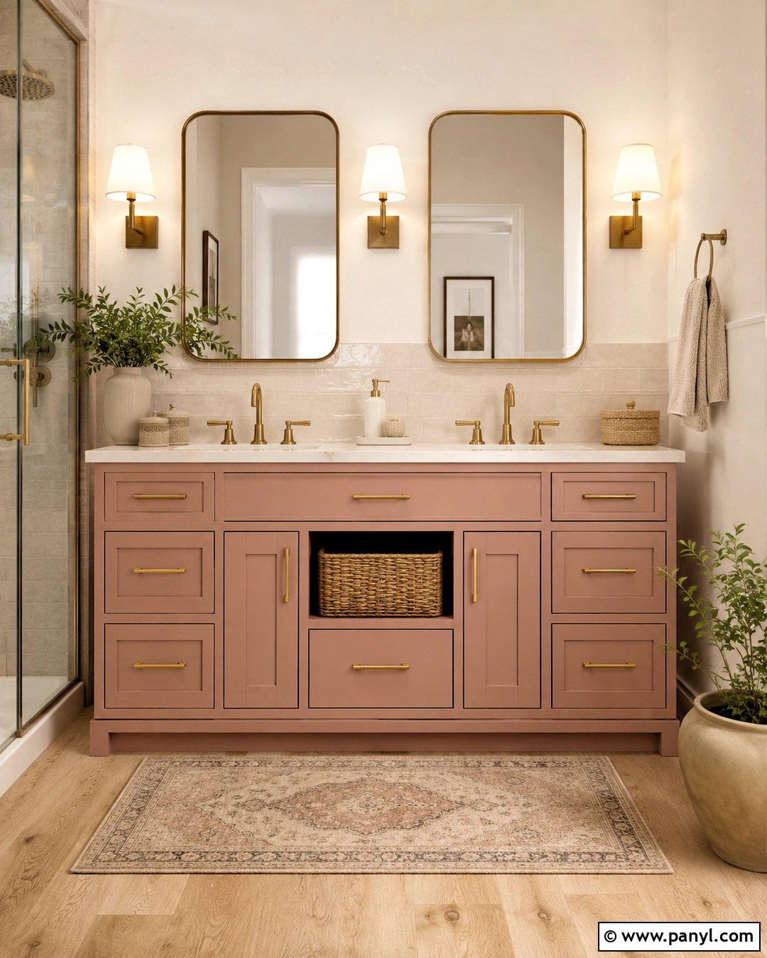 Dusky Pink Bathroom Vanity - 20 dusky pink bathroom ideas