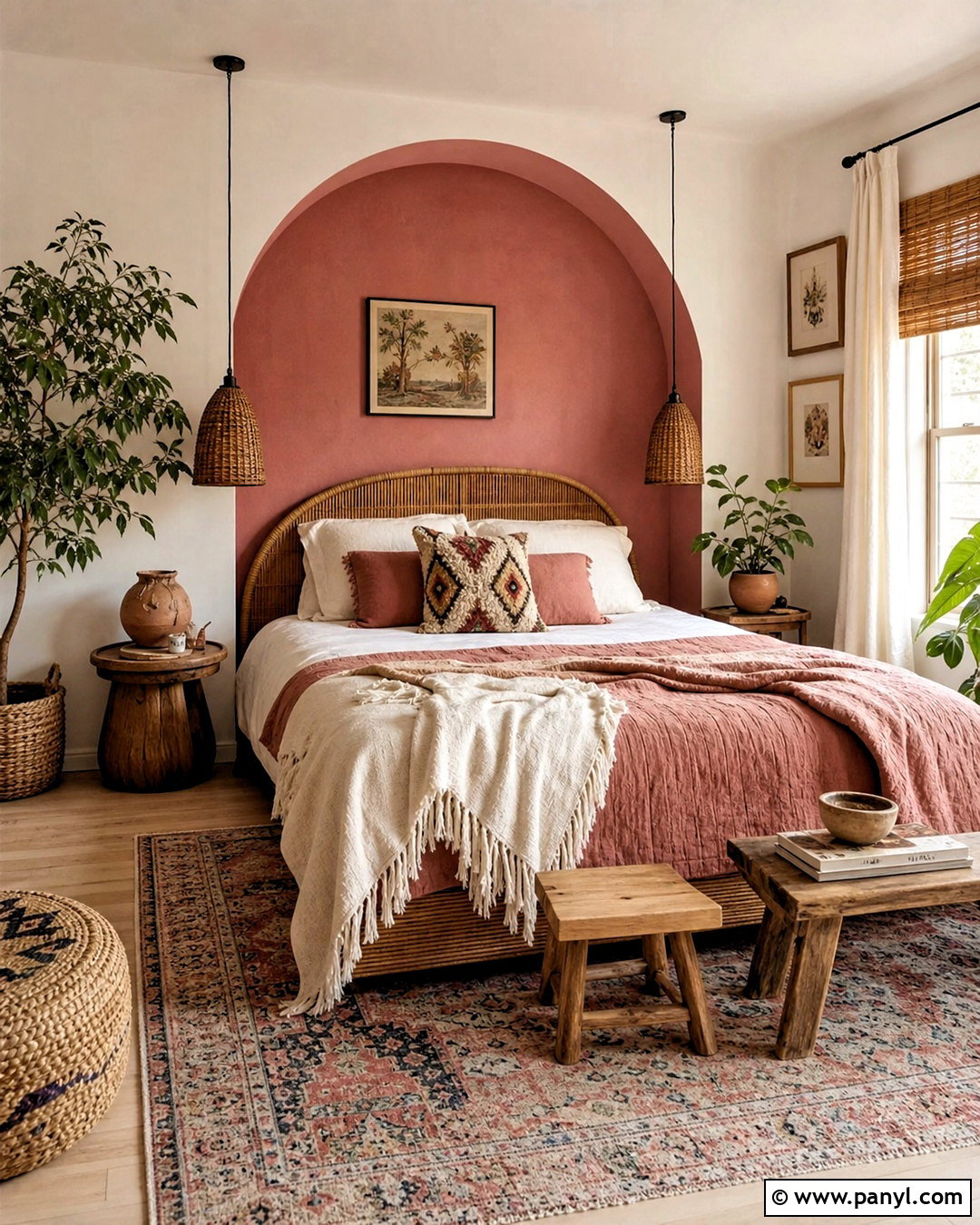 Dusky Pink Boho Bedroom - 20 dusky pink bedroom ideas