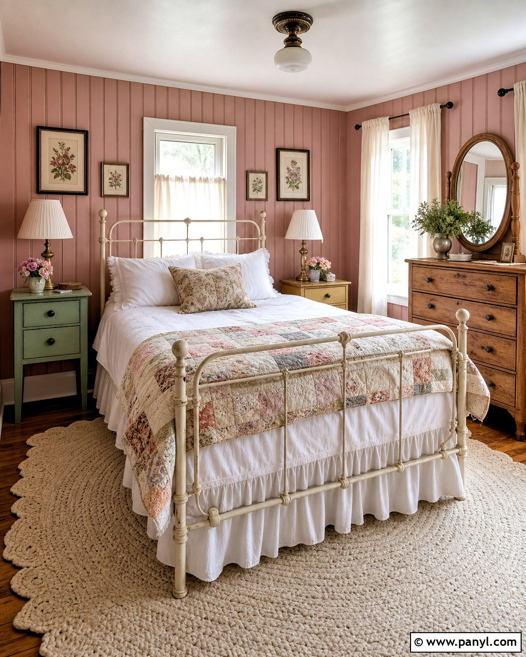 Dusky Pink Cottage Bedroom - 20 dusky pink bedroom ideas