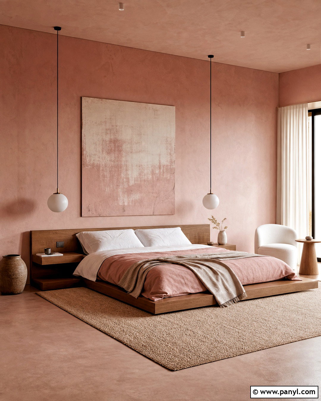 Dusky Pink Minimalist Bedroom - 20 dusky pink bedroom ideas