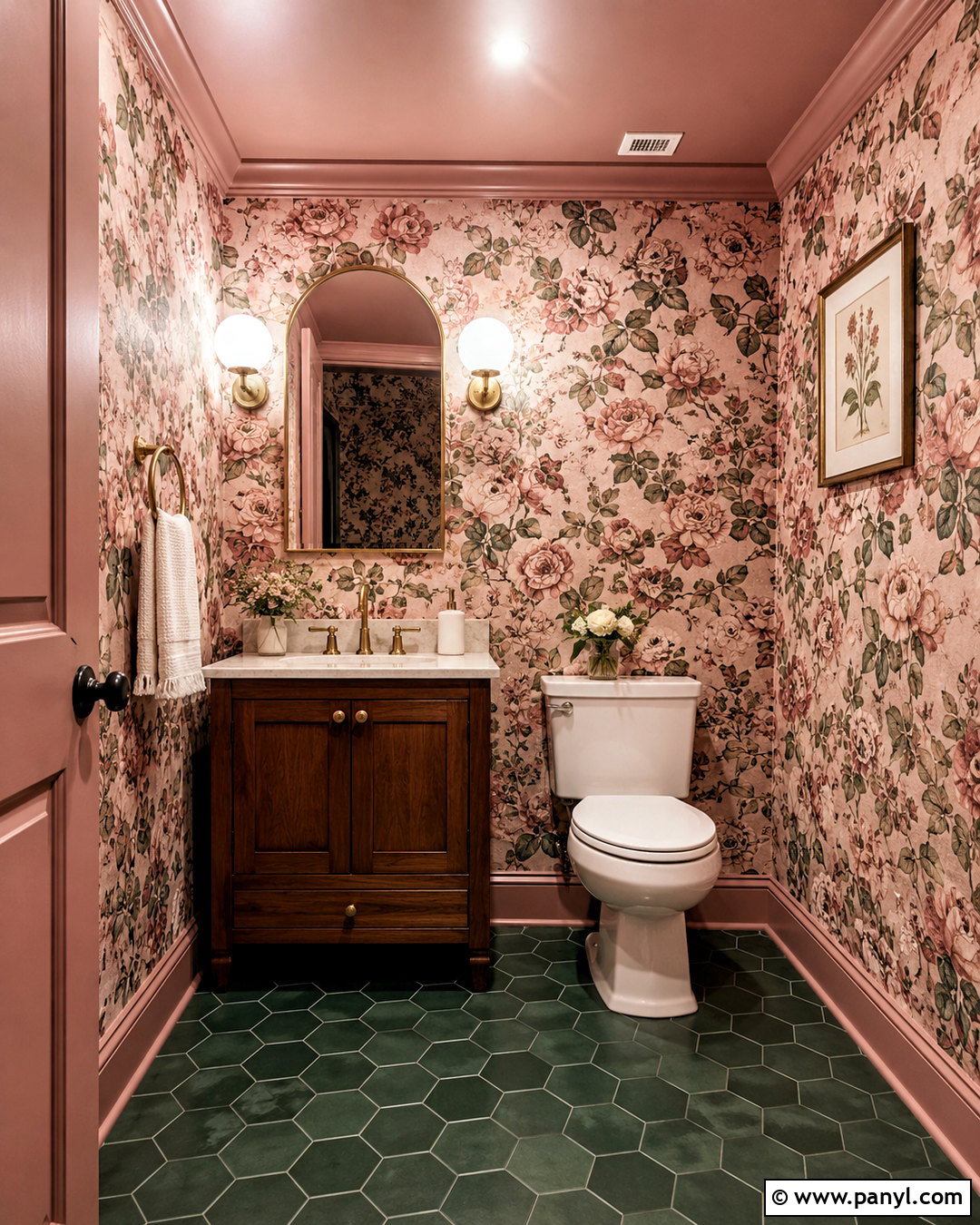 Dusky Pink Powder Room - 20 dusky pink bathroom ideas