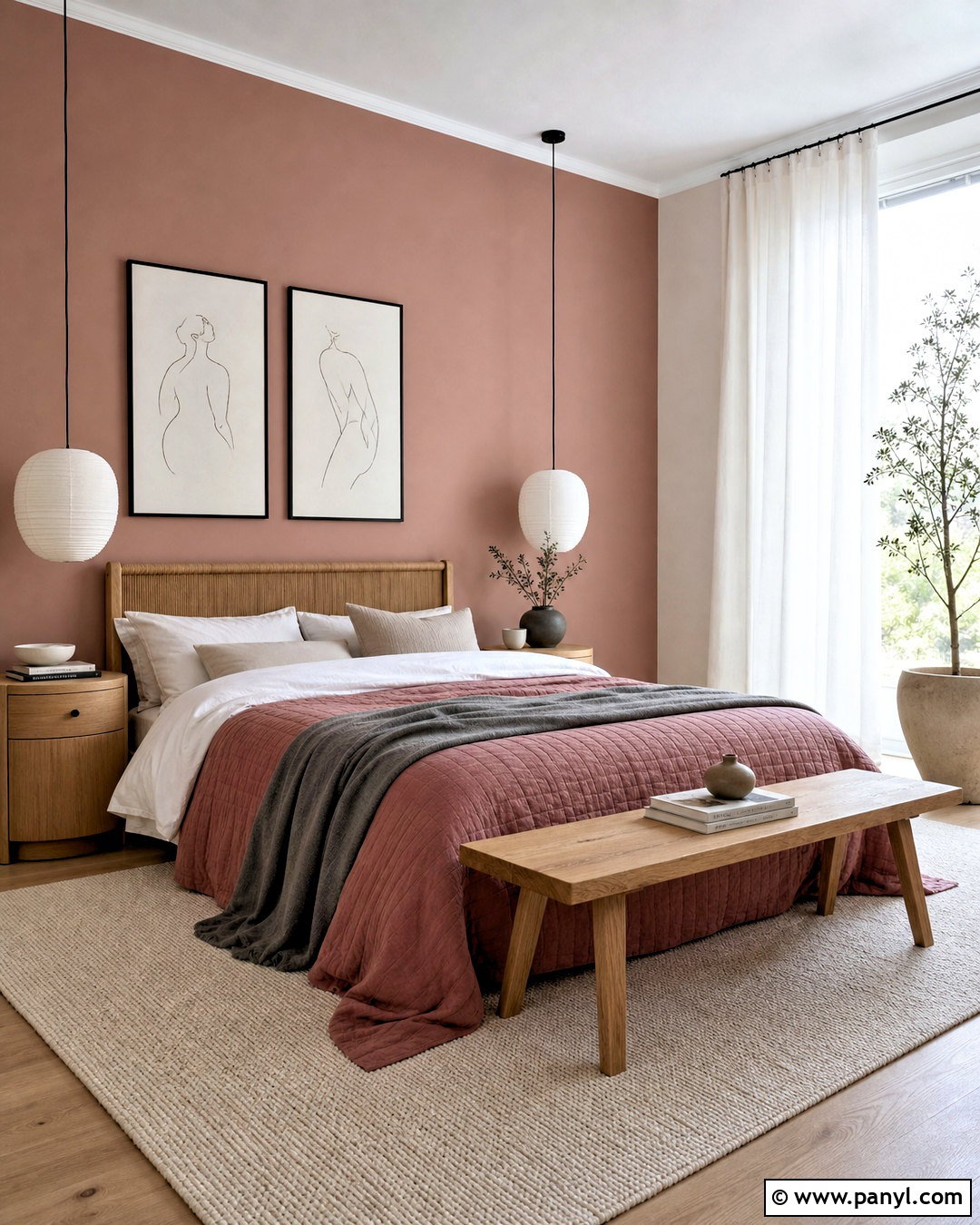 Dusky Pink Scandinavian Bedroom - 20 dusky pink bedroom ideas