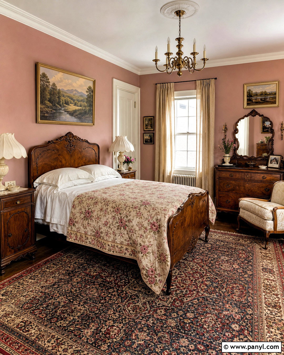 Dusky Pink Vintage Bedroom - 20 dusky pink bedroom ideas