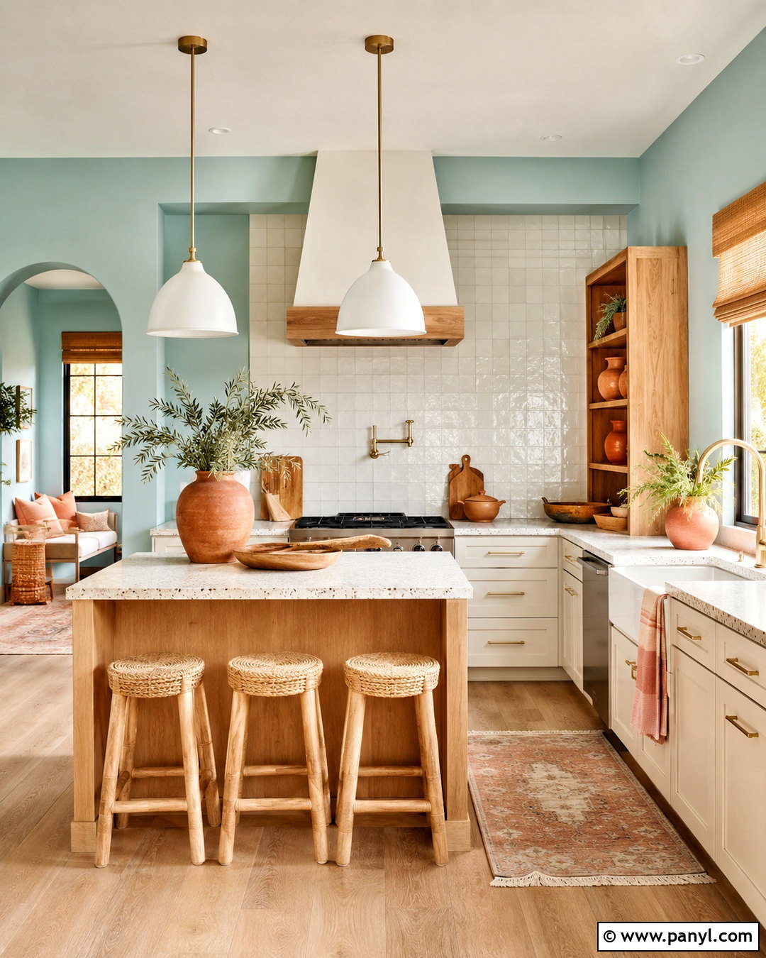 Dusty Aqua Kitchen Walls - 40 kitchen colors for walls