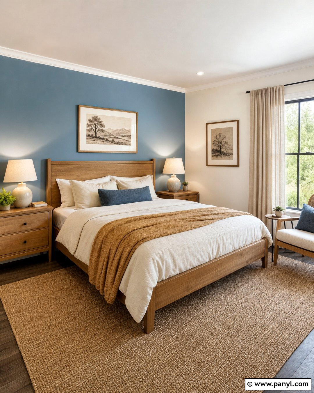 Dusty Blue Accent Wall - 30 accent wall paint colors