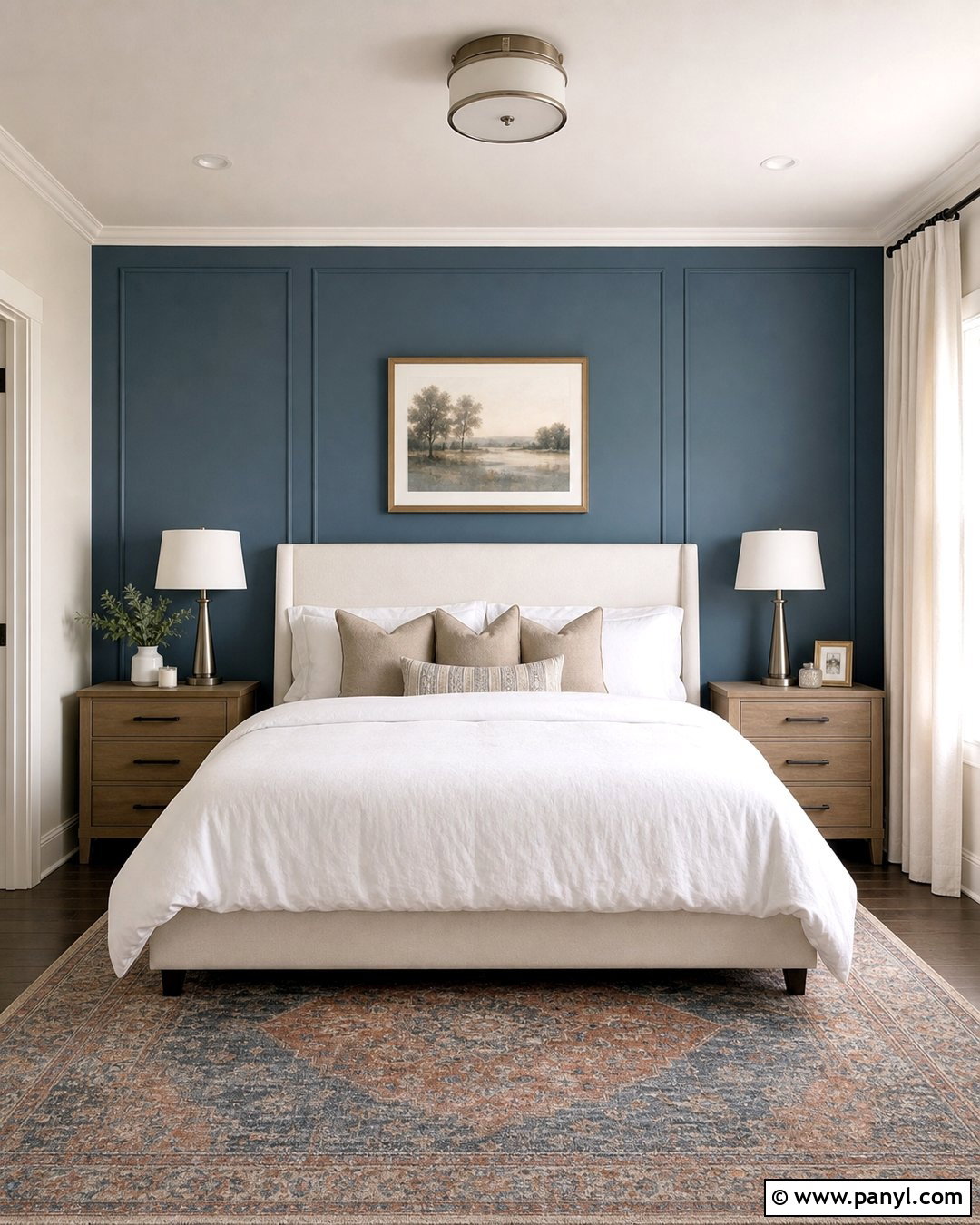 Dusty Blue Accent Wall - 35 accent wall color ideas