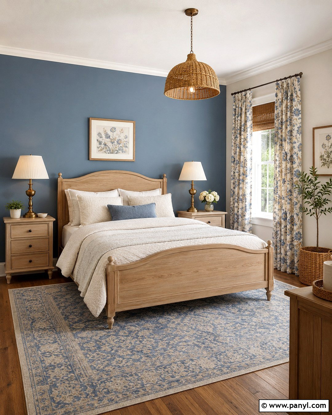 Dusty Blue Accent Wall With Cream Walls - 20 Accent Wall With Cream Walls