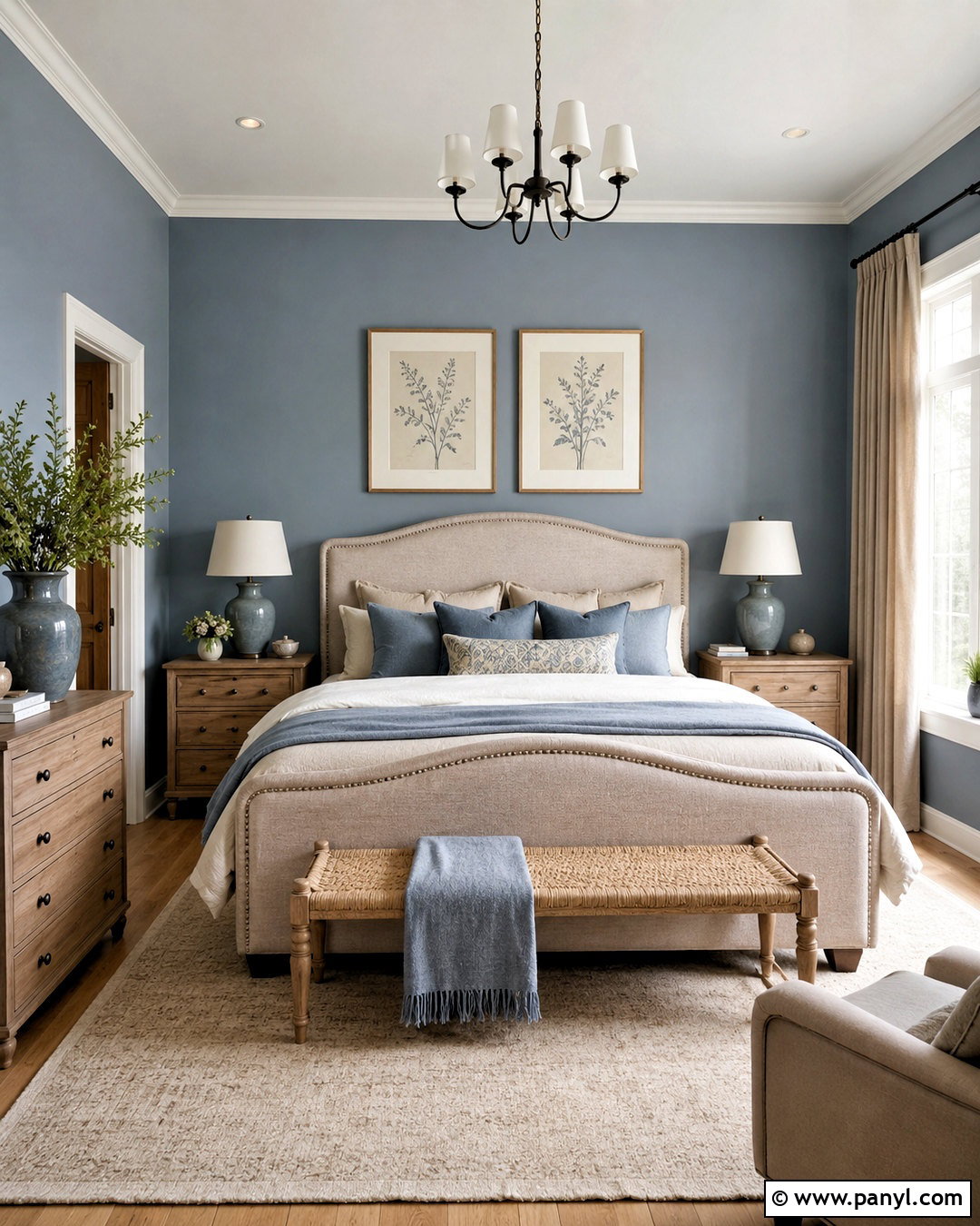 Dusty Blue And Beige Bedroom - 20 blue color bedroom ideas