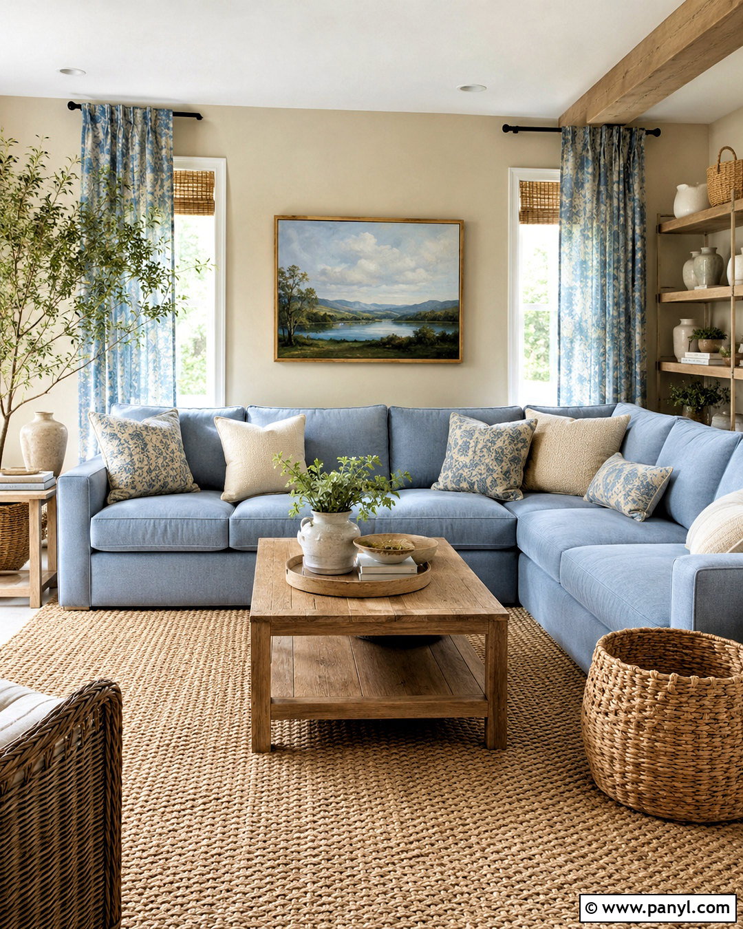 Dusty Blue And Beige Living Room - 20 dusty blue living room ideas