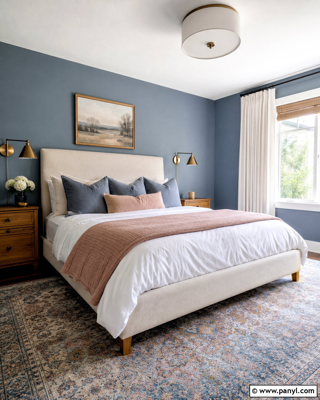 Dusty Blue And Blush Bedroom - 20 dusty blue paint color ideas