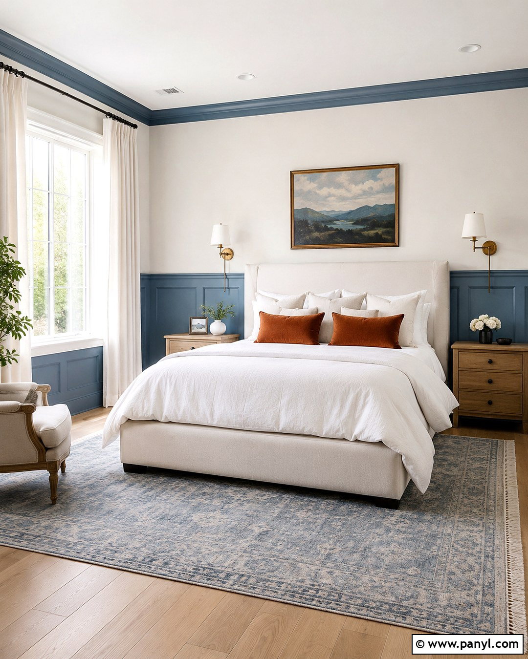 Dusty Blue And Ivory Chair Rail Colors - 20 Chair Rail Colors Two Tones