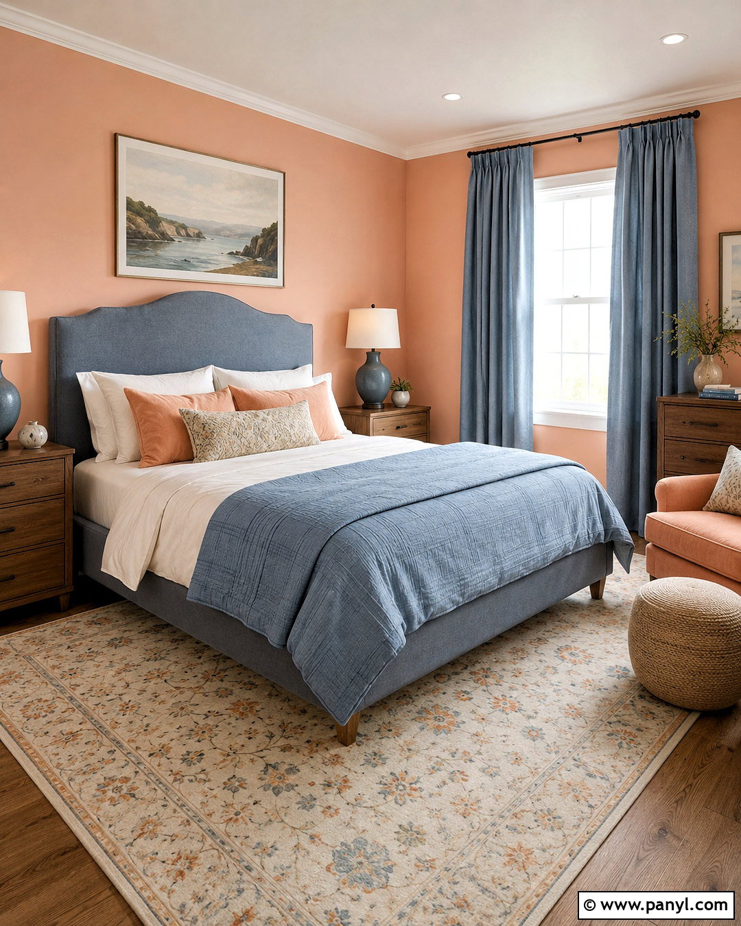 Dusty Blue And Light Orange Bedroom - 20 light orange bedroom ideas