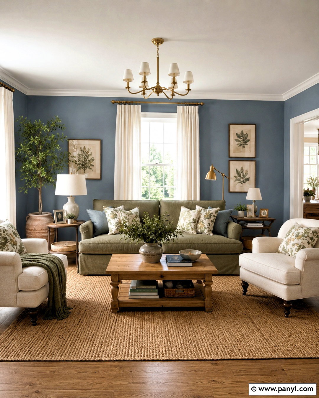 Dusty Blue And Sage Green Living Room - 20 dusty blue living room ideas